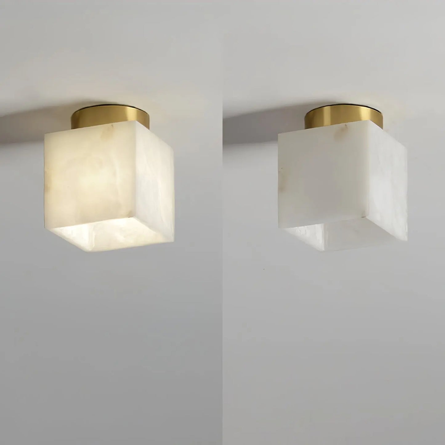 AuraGlow - Stilig Moon Alabaster Taklampe for Magisk Belysning Motelys