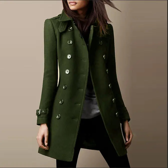 StyleGuard - Elegant Jakke i Ankellengde for Vår og Høst Motelys