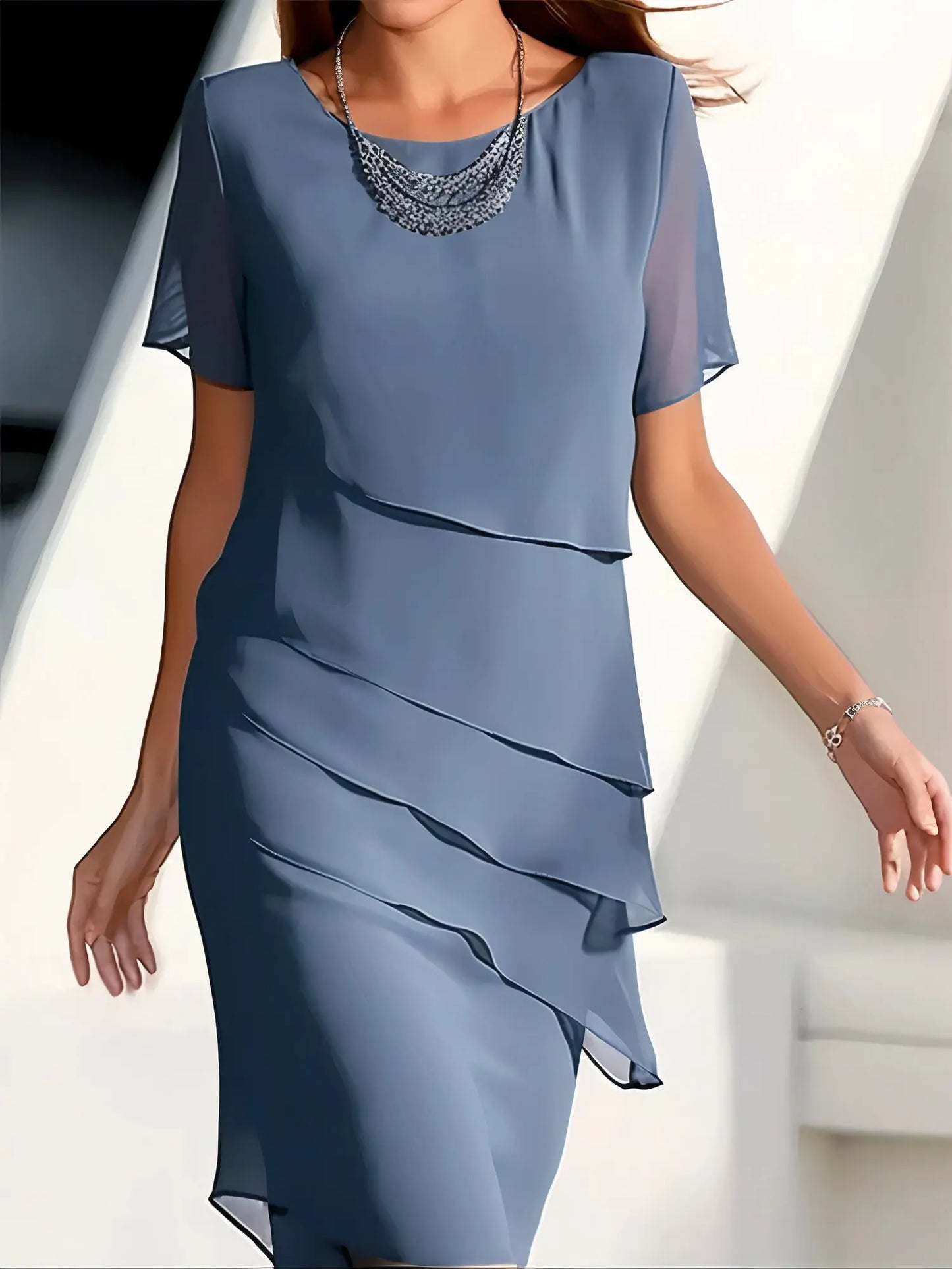 DreamyDresses - Feminin Chiffonkjole for Elegante Anledninger Motelys
