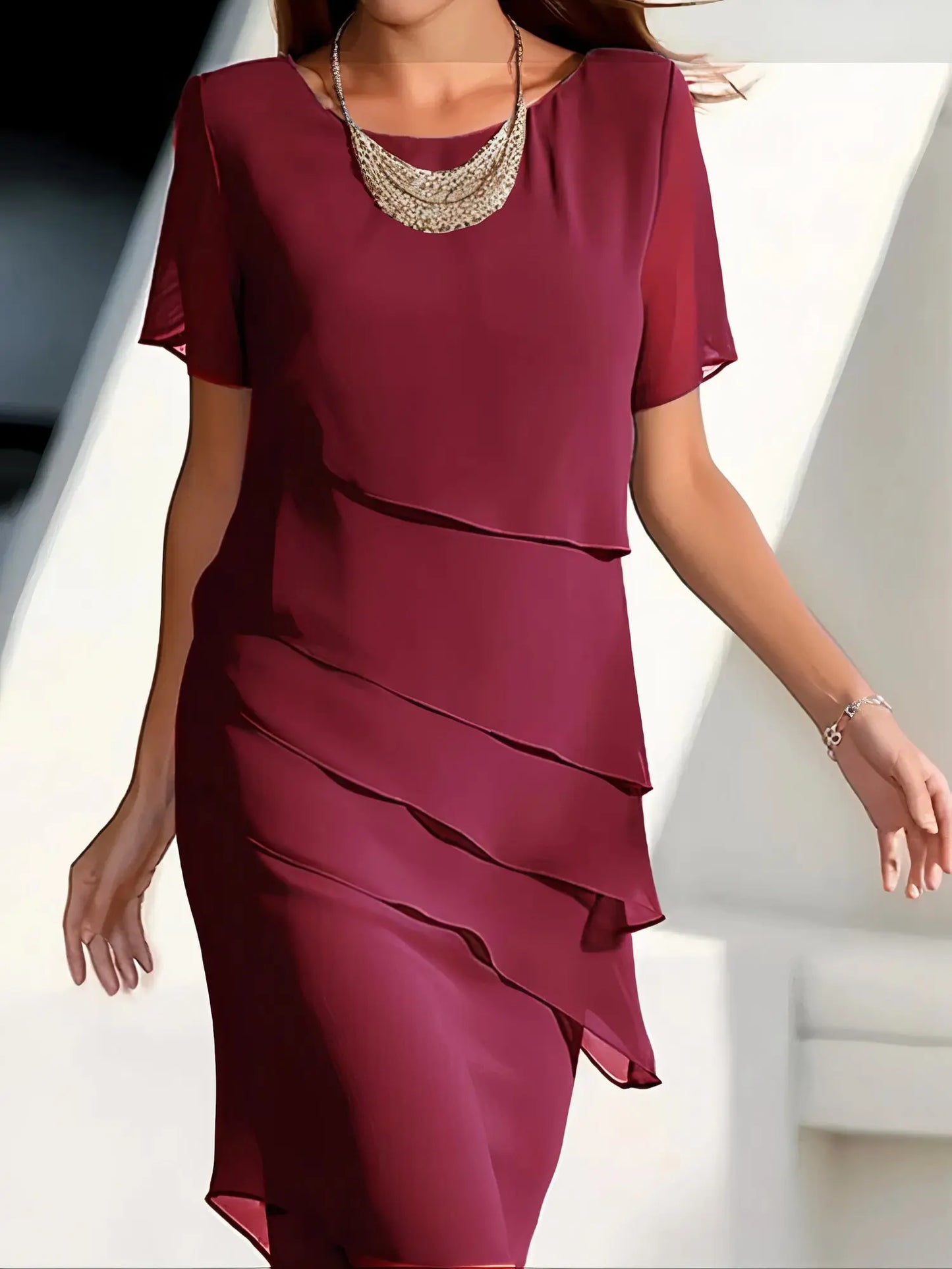 DreamyDresses - Feminin Chiffonkjole for Elegante Anledninger Motelys