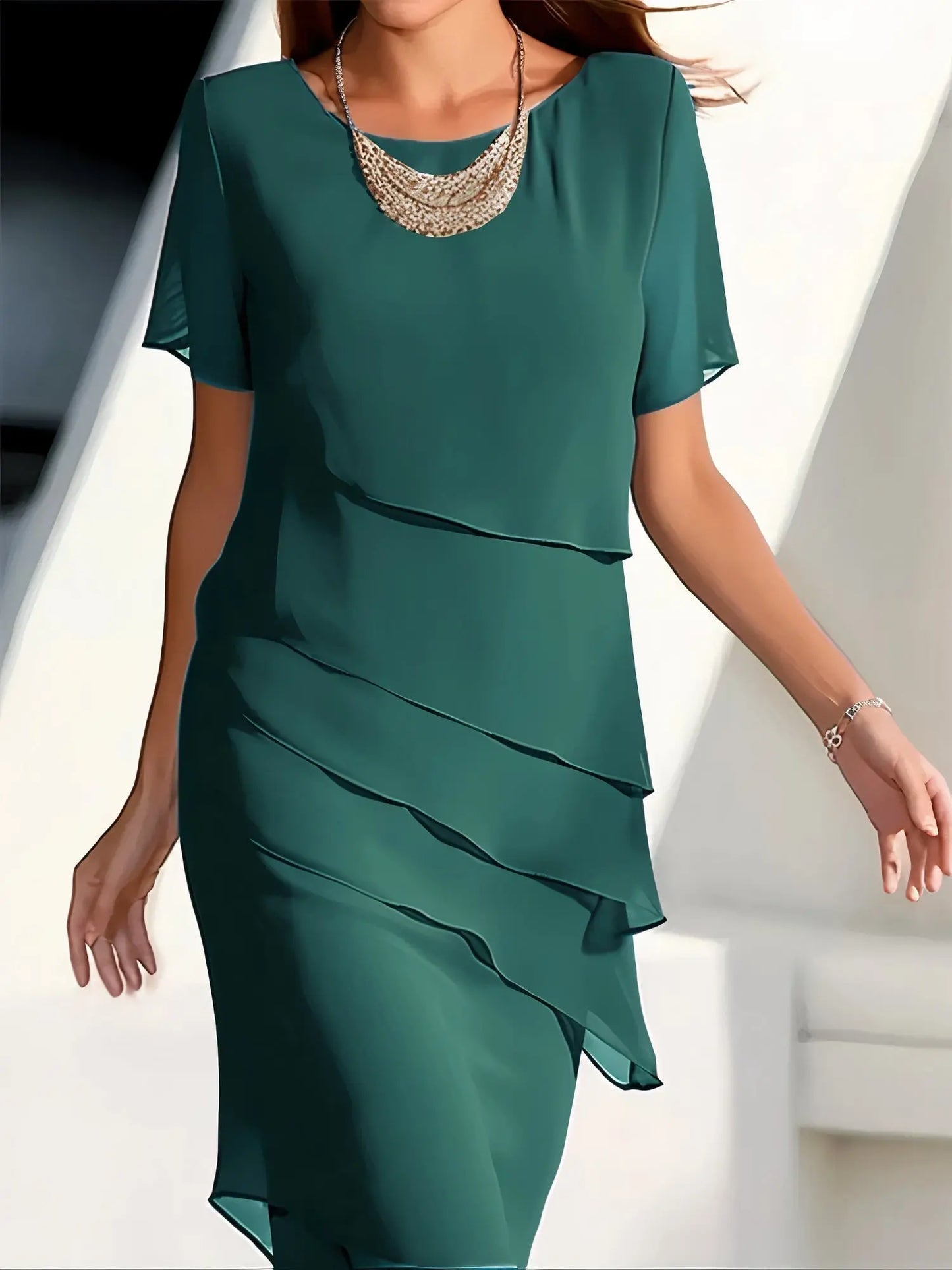 DreamyDresses - Feminin Chiffonkjole for Elegante Anledninger Motelys