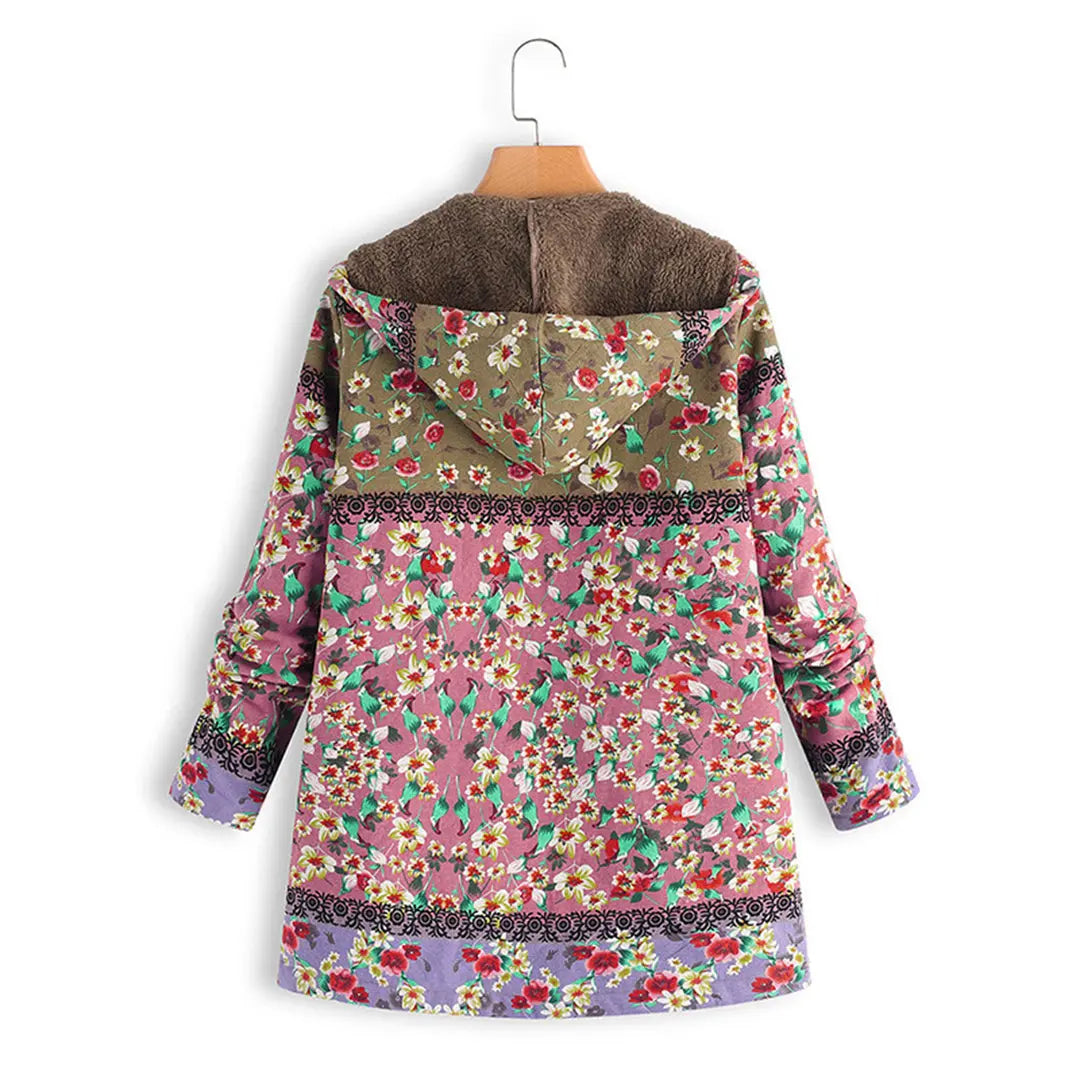 CozyShield - Tykk Jakke med Hette for Kalde Dager Motelys