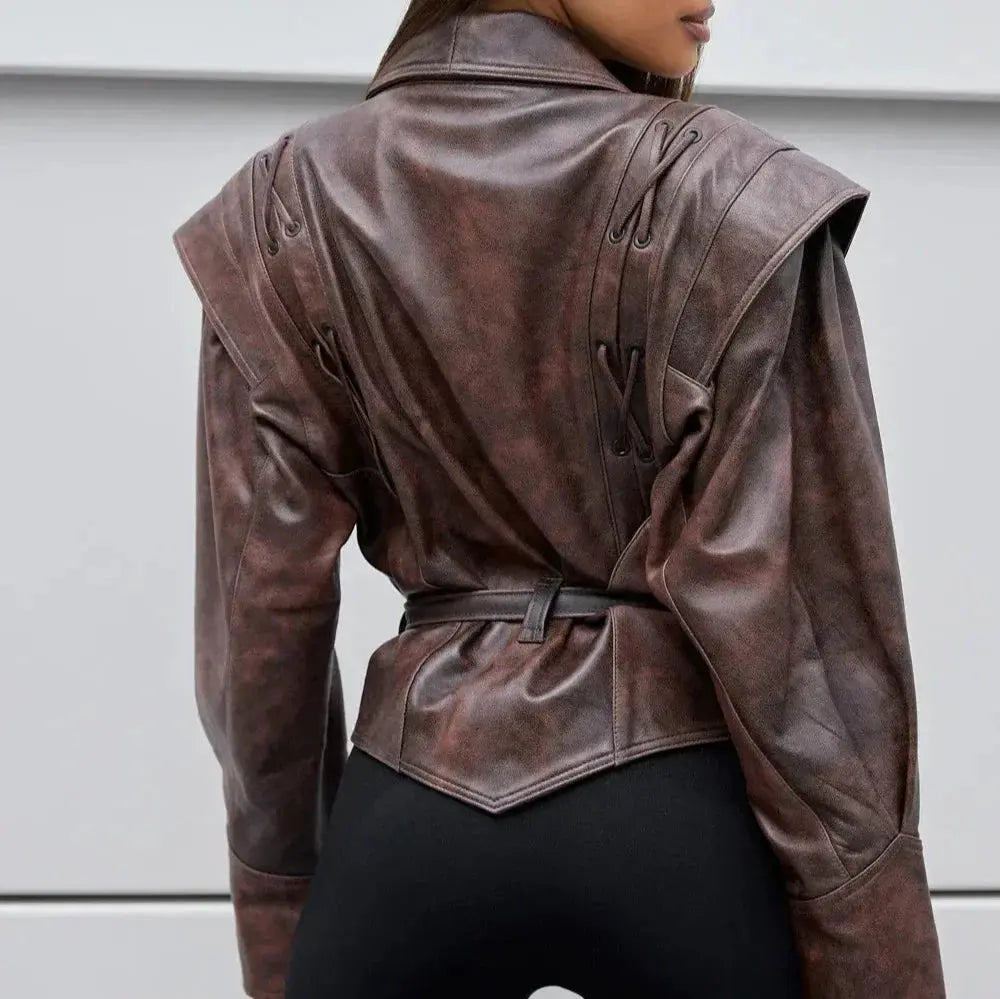 Skinnjakke med V-hals Motelys