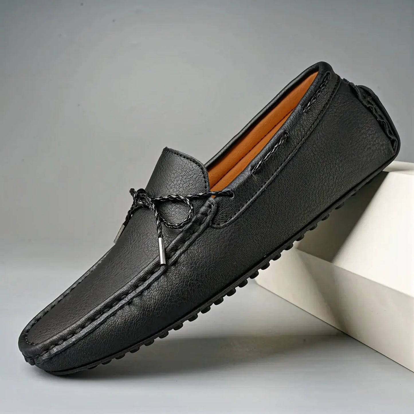 StyleStep - Elegante Loafers i Semsket Skinn for Menn Motelys