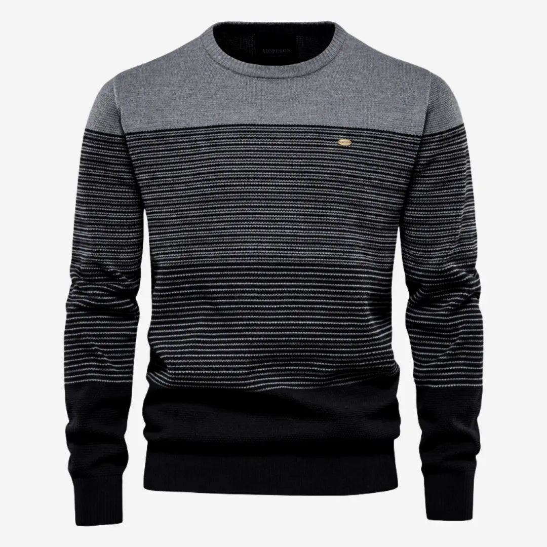 CozyStripe - Stripete Bomullsgenser for Menn med Uformell Stil Motelys
