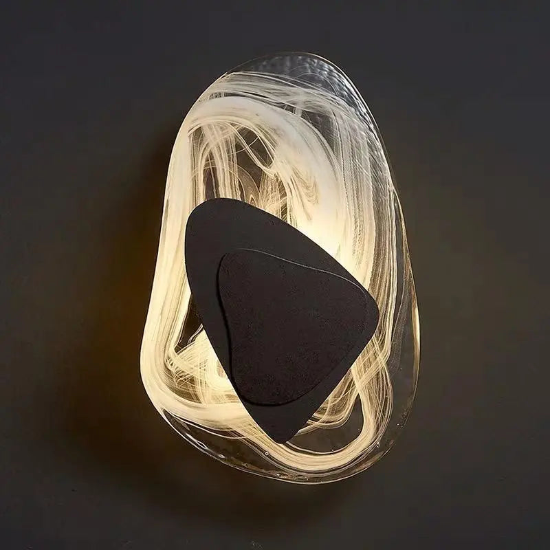 LuxeLight - Elegant LED-Vegglampe i Glass for Stilren Belysning Motelys