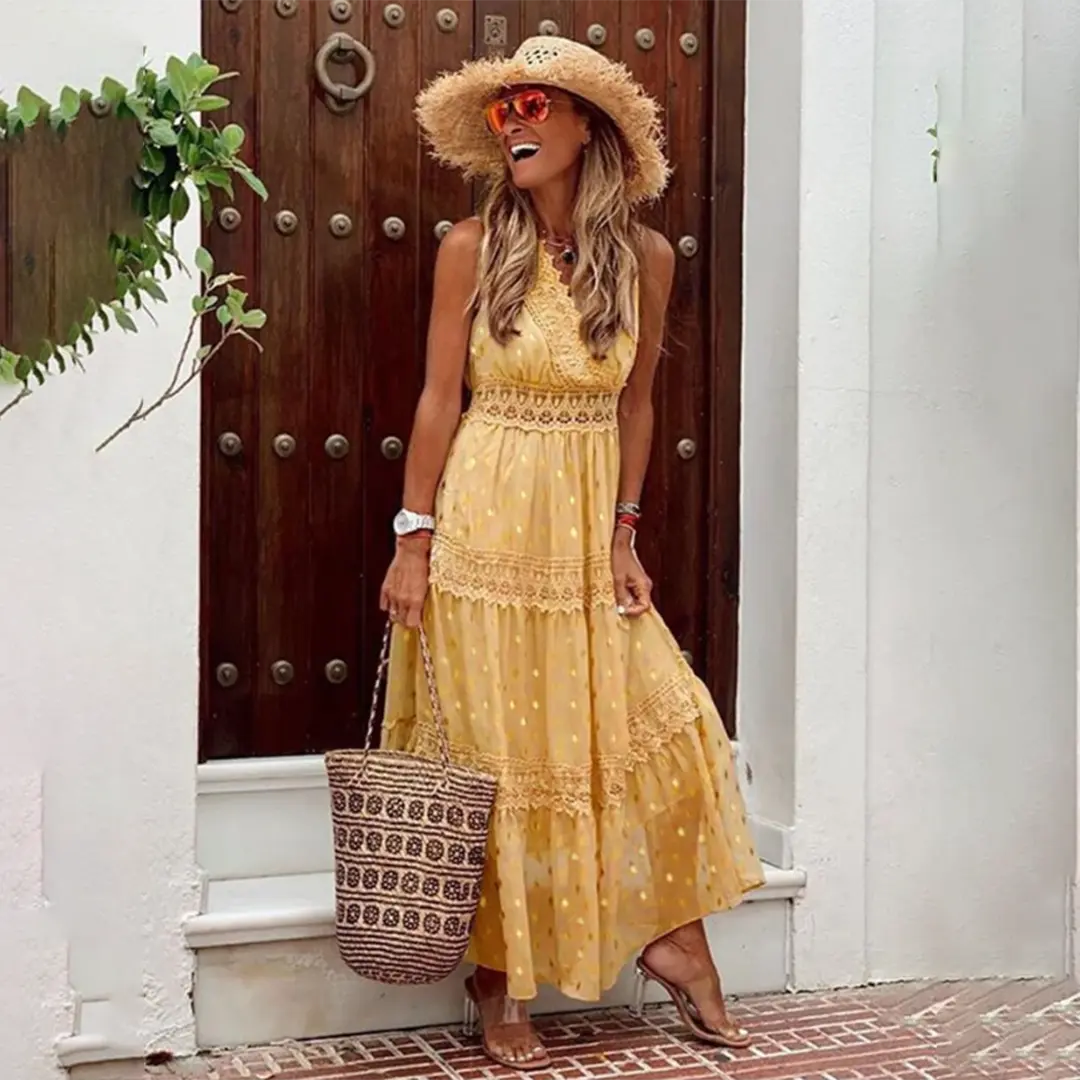 BohoDream - Chic Boho Kjole For Uformell Eleganse Motelys