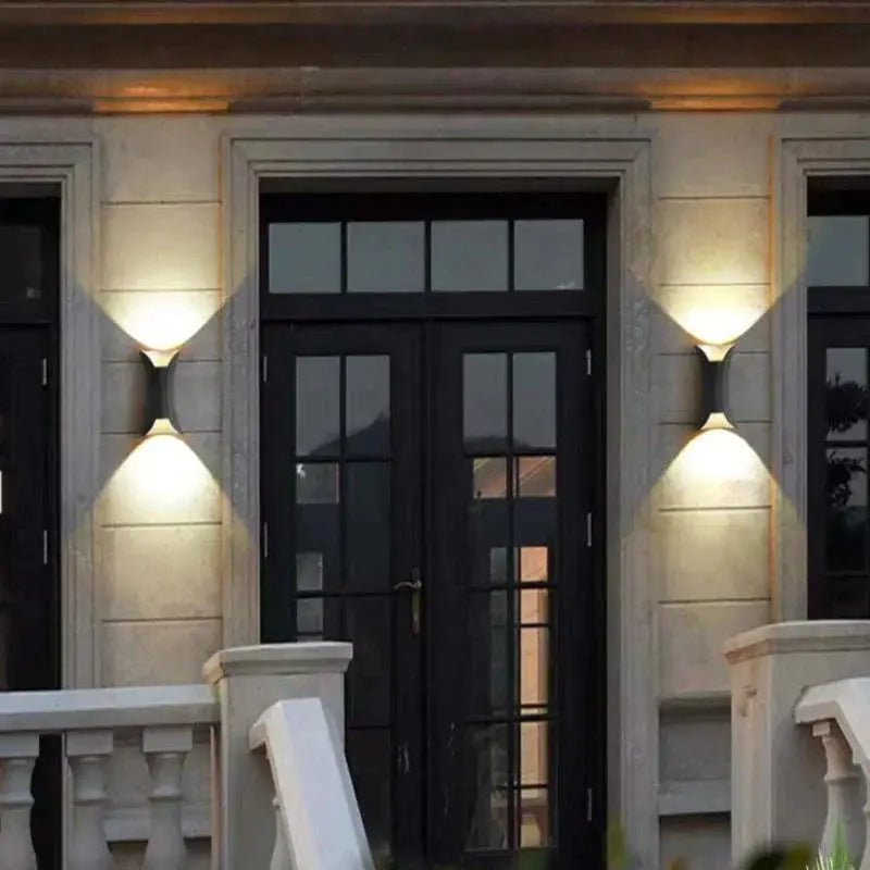 Vanntett aluminium LED-vegglampe Motelys