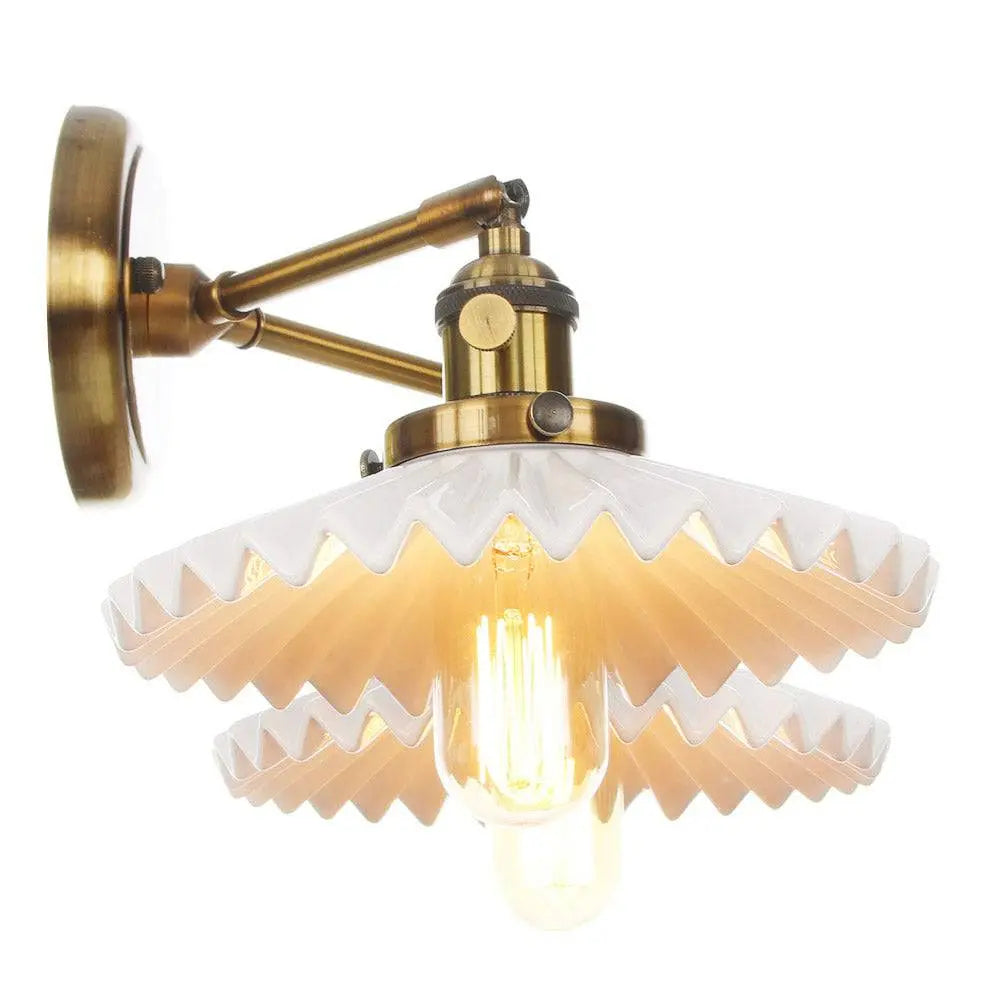 LuxeGlow - Keramisk Dobbelthodelampe med Klassisk Stil Motelys