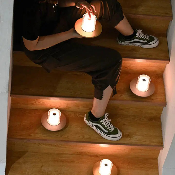 FlameGlow - Sikker LED-Induksjonsstearinlys for Hygge og Sjel Motelys
