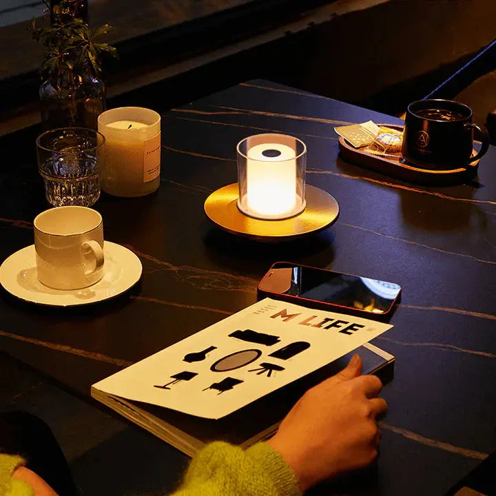 FlameGlow - Sikker LED-Induksjonsstearinlys for Hygge og Sjel Motelys