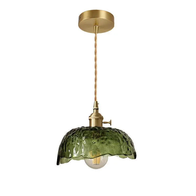 BrassGlow - Elegant Pendellampe i Messingglass for Stilfulle Rom Motelys
