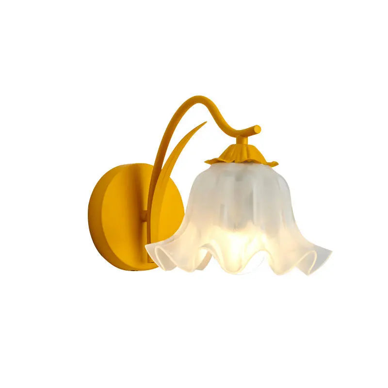 FloralGleam - Retro Vegglampe med Blomster for Koselig Atmosfære Motelys