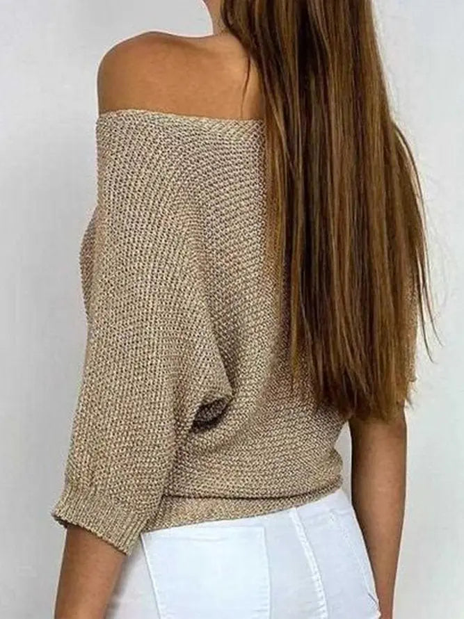 CozyWear - Trendy Genser med Rund Hals for Allsidig Stil Motelys