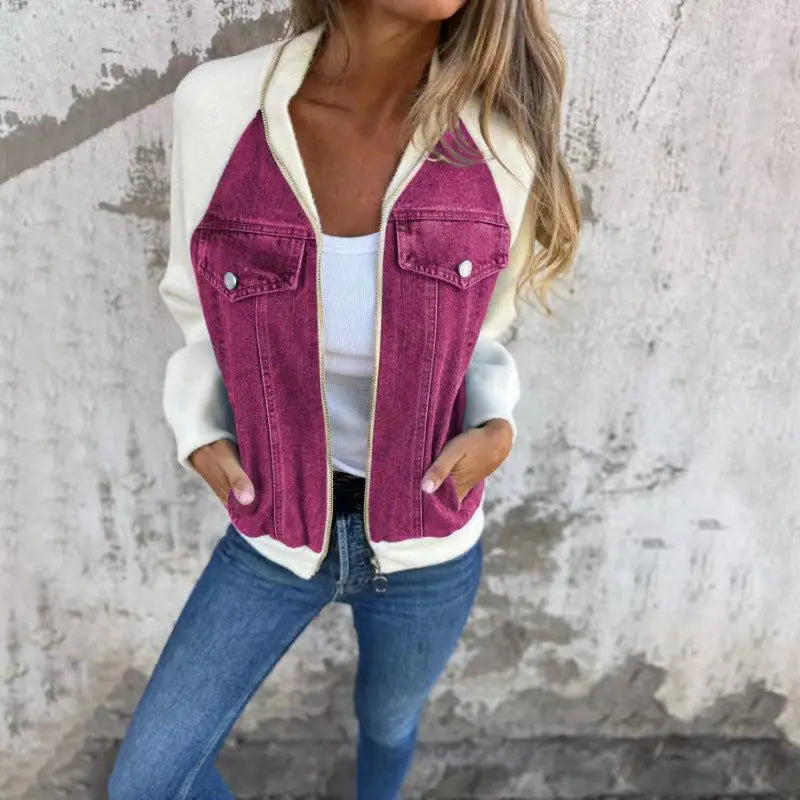 Spleisejakke i denim Motelys