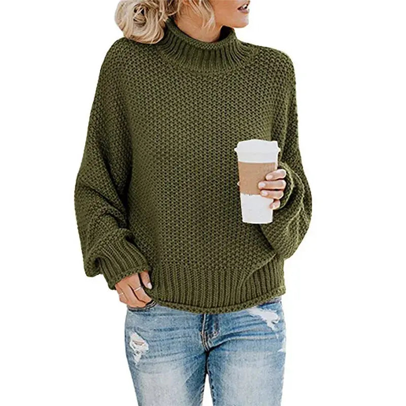 StyleHaven - Komfortabel Turtleneck-Genser for Kjølige Dager Motelys