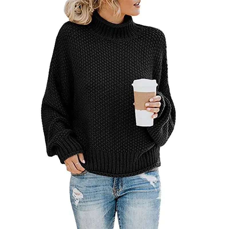 StyleHaven - Komfortabel Turtleneck-Genser for Kjølige Dager Motelys