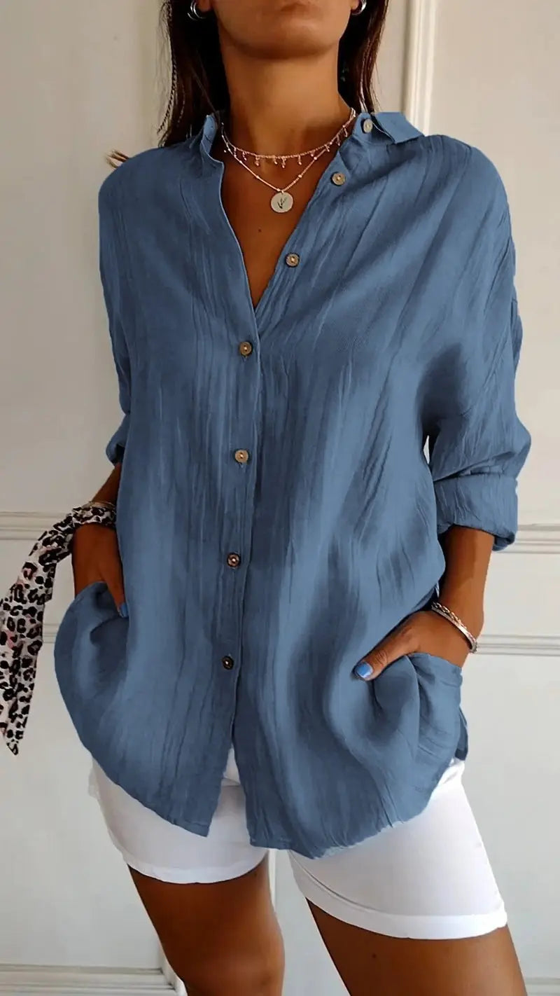 ChicWave - Elegant Sommerbluse for Stilbevisste Kvinner Motelys