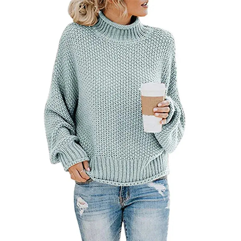 StyleHaven - Komfortabel Turtleneck-Genser for Kjølige Dager Motelys