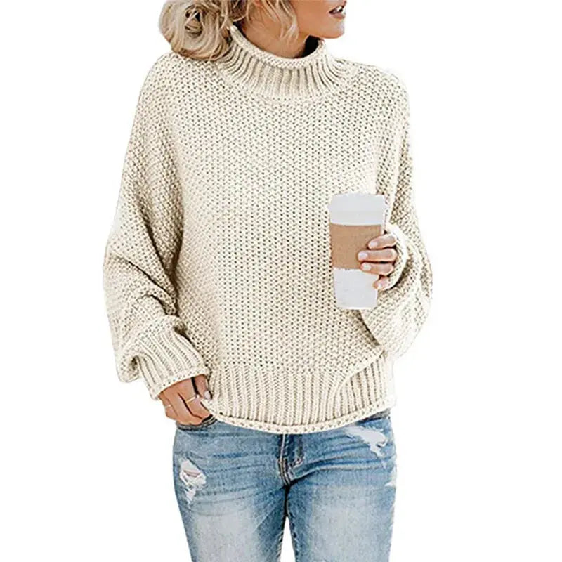 StyleHaven - Komfortabel Turtleneck-Genser for Kjølige Dager Motelys