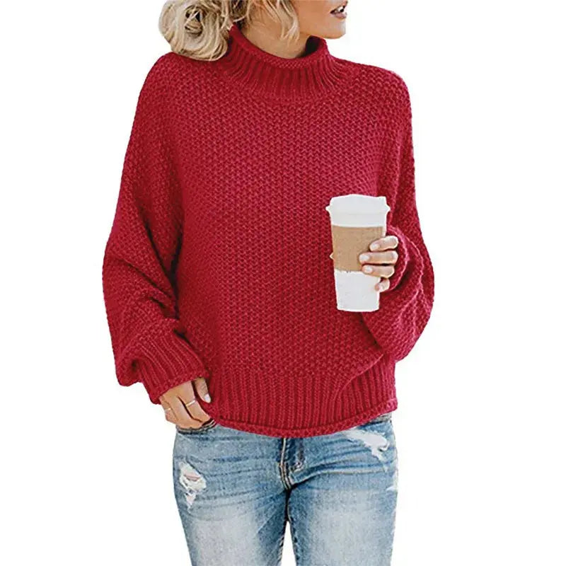 StyleHaven - Komfortabel Turtleneck-Genser for Kjølige Dager Motelys