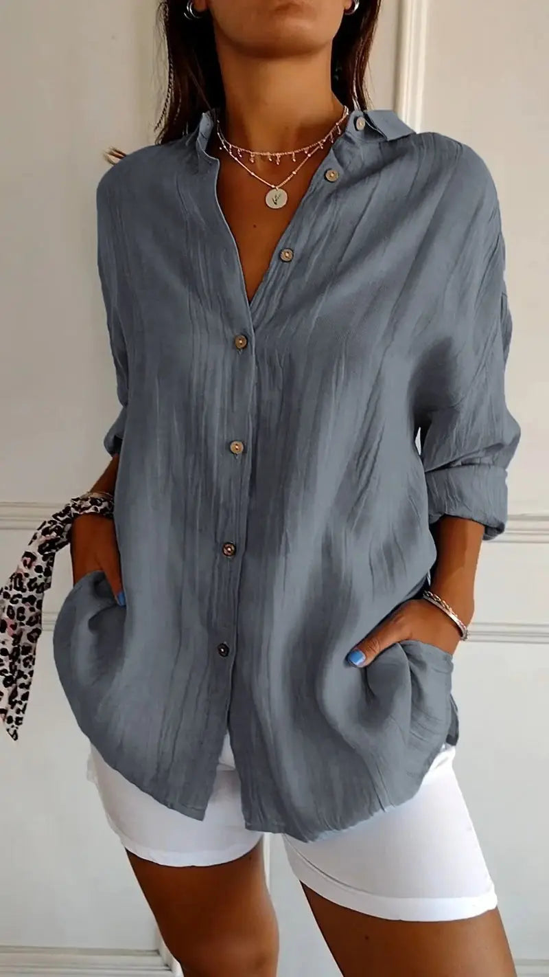 ChicWave - Elegant Sommerbluse for Stilbevisste Kvinner Motelys