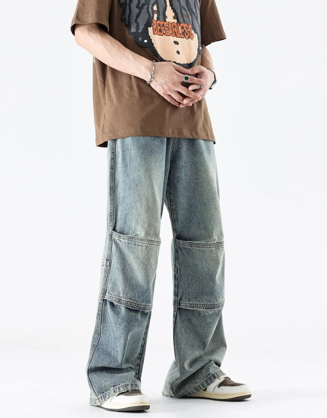 UrbanStyle - Trendy Overdimensjonerte Jeans For Menn Motelys