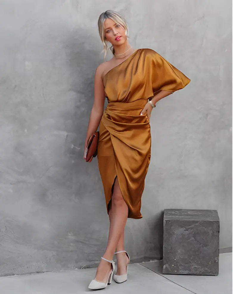 SilkSensation - Cocktail-Solkjole I Silke For Elegante Anledninger Motelys