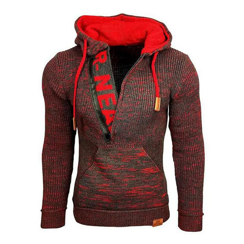 CozyWear - Strikket Hettegenser for Menn med Stil og Komfort Motelys