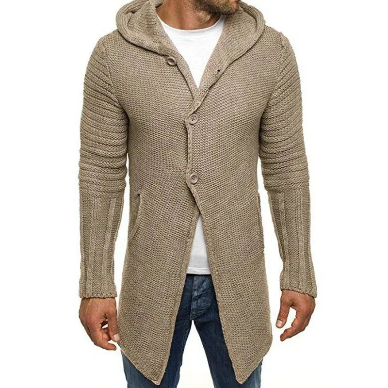 CozyFit - Cardigan med Hette for Menn i Komfortabel Design Motelys