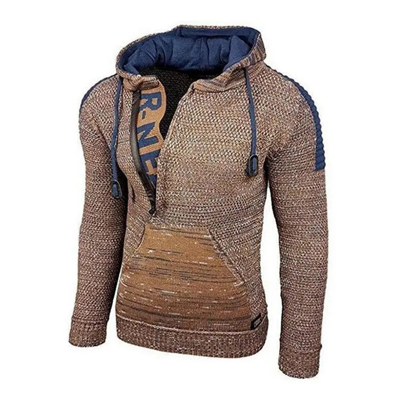 CozyWear - Strikket Hettegenser for Menn med Stil og Komfort Motelys