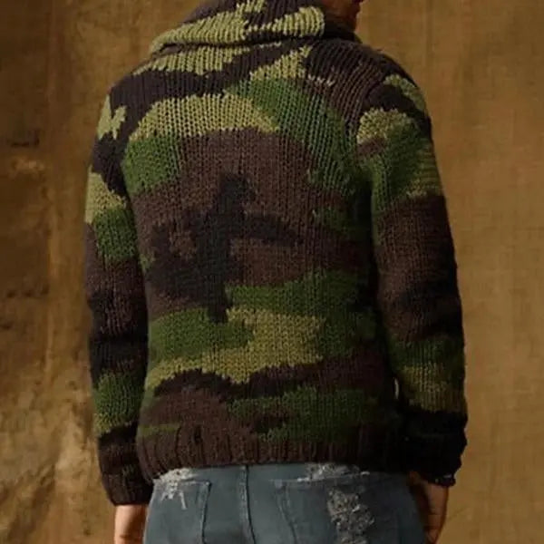 UrbanTrend - Camo Cardigan for Menn med Unik Stil Motelys