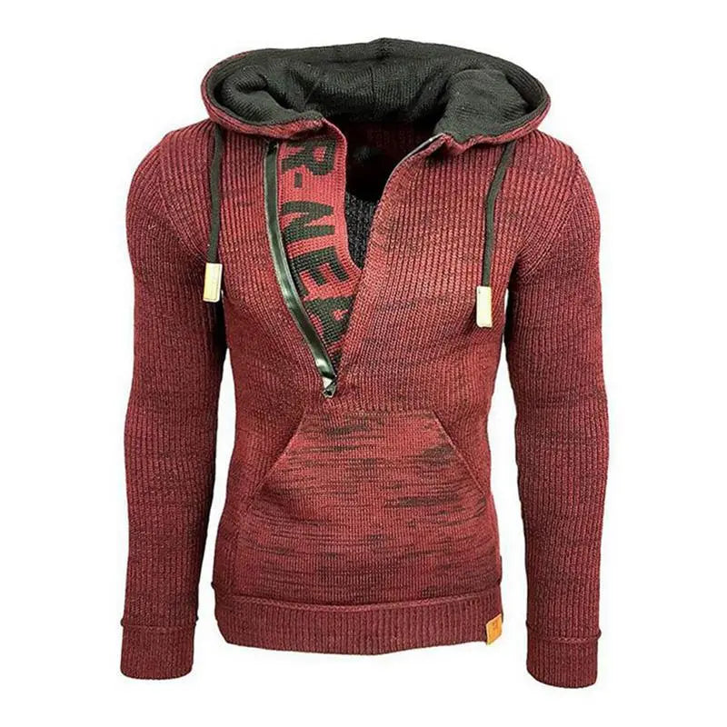 CozyWear - Strikket Hettegenser for Menn med Stil og Komfort Motelys