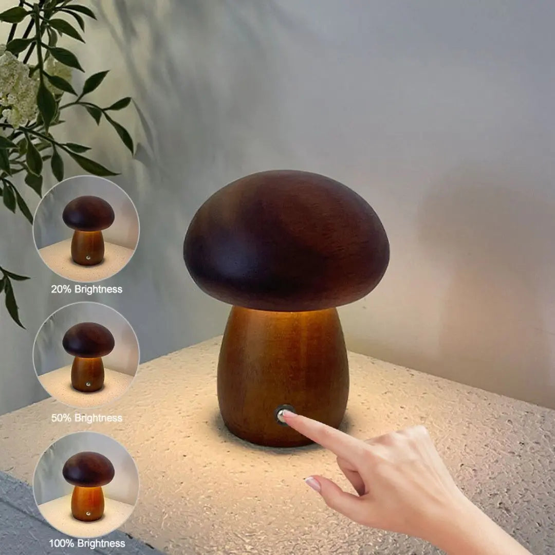 Mushroom Berøringsstyrt nattlys Motelys