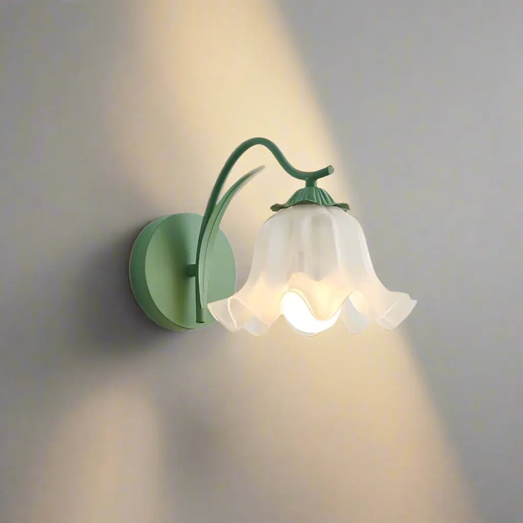 FloralGleam - Retro Vegglampe med Blomster for Koselig Atmosfære Motelys
