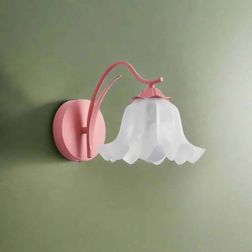 FloralGleam - Retro Vegglampe med Blomster for Koselig Atmosfære Motelys