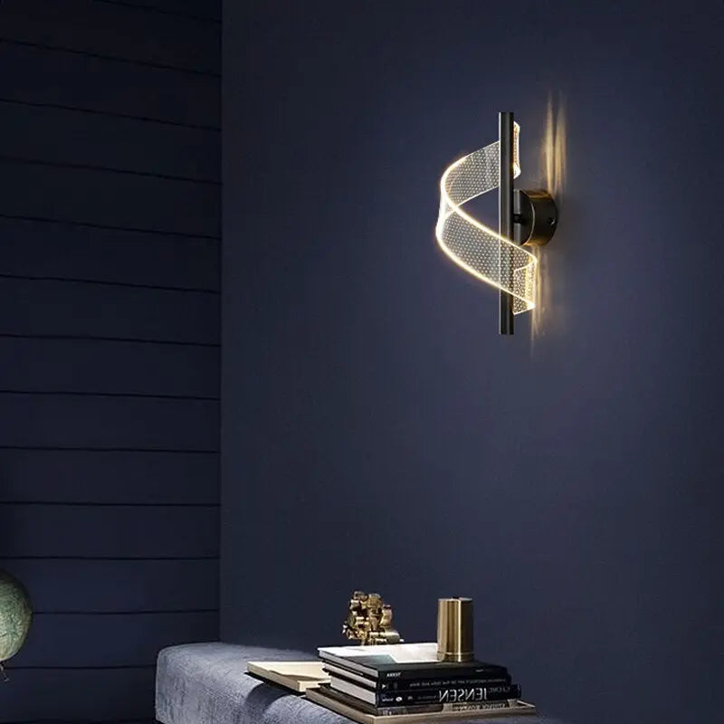 LumiStyle - Elegant Vegglampe med Glass for Moderne Interiør Motelys