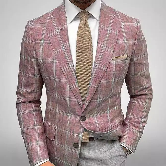 RetroChic - Vintage Blazer for Menn med Klassisk Stil Motelys