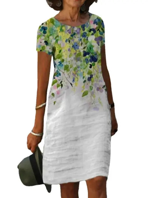 ChicSun - Sommerkjole med V-hals for Elegante Sommerdager Motelys