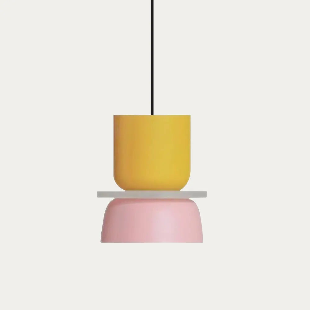 VibrantGlow - Color Block Pendellampe for Et Moderne Hjem Motelys