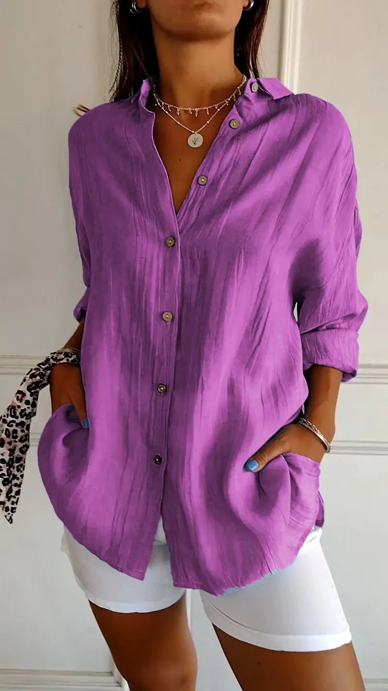ChicWave - Elegant Sommerbluse for Stilbevisste Kvinner Motelys