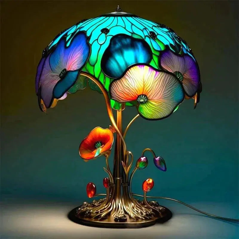 ColorGlow - Lekker Lampe i Farget Glass for Et Magisk Miljø Motelys