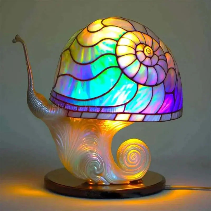 ColorGlow - Lekker Lampe i Farget Glass for Et Magisk Miljø Motelys