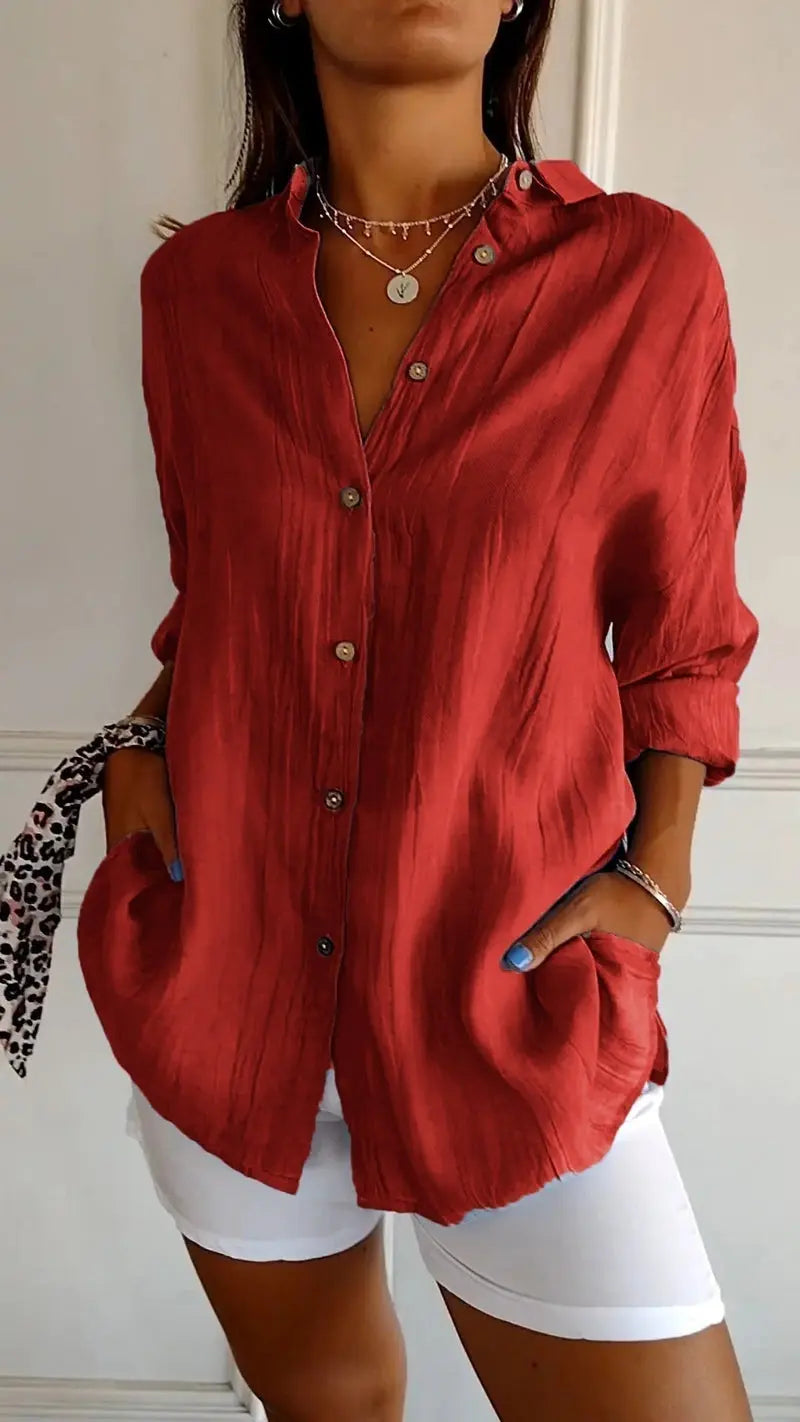 ChicWave - Elegant Sommerbluse for Stilbevisste Kvinner Motelys