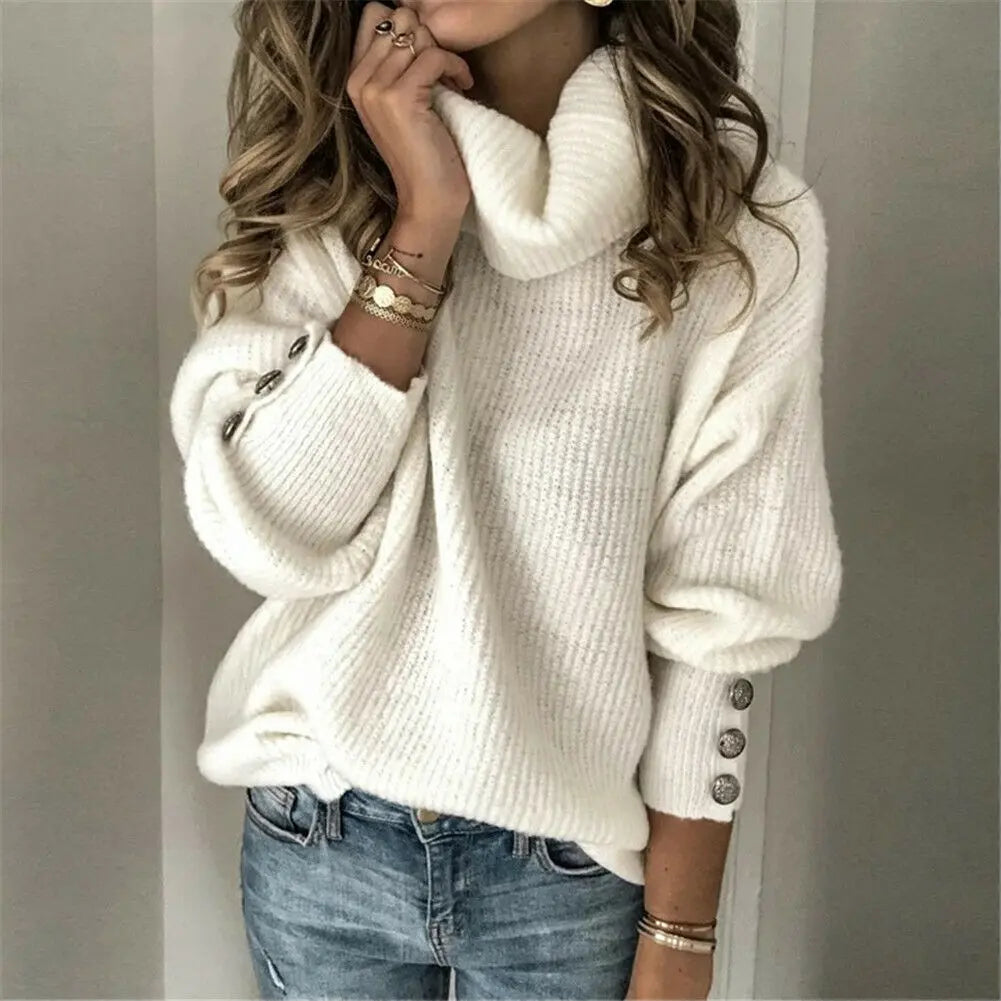 KnitStyle - Strikket Turtleneck for Trendy Komfort Motelys