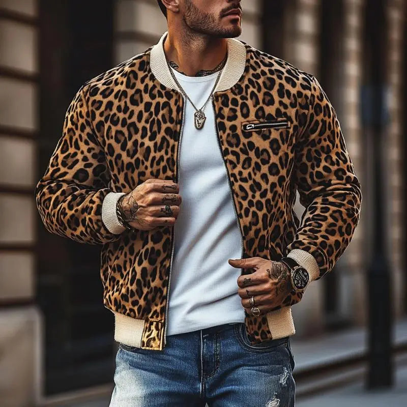 Wild Instinct Leopard Bomber – Dristig & Unik Motelys