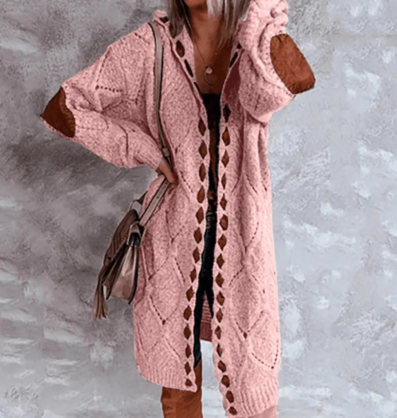 BohoCharm - Kvinners oversized heklet cardigan Motelys