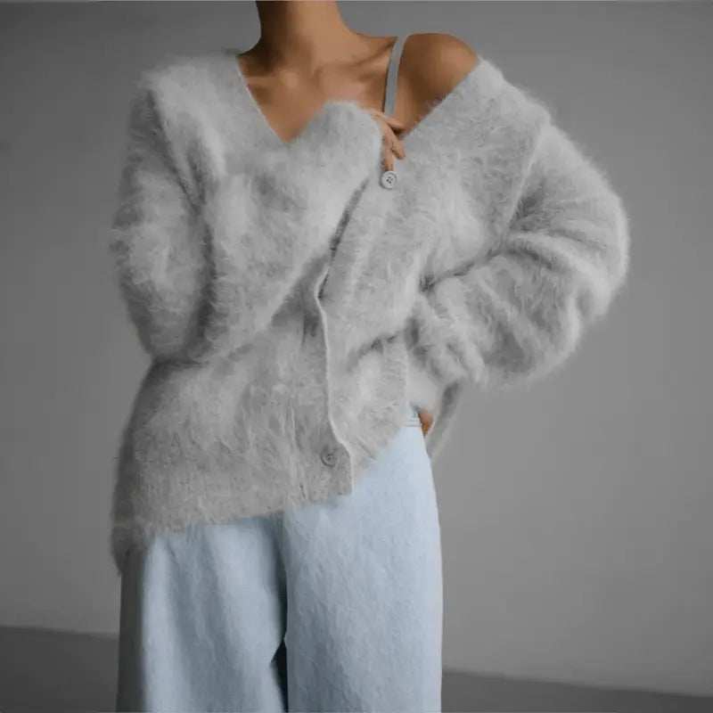 Aurora - Luksuriøs Cashmere-Cardigan med Myk Komfort Motelys