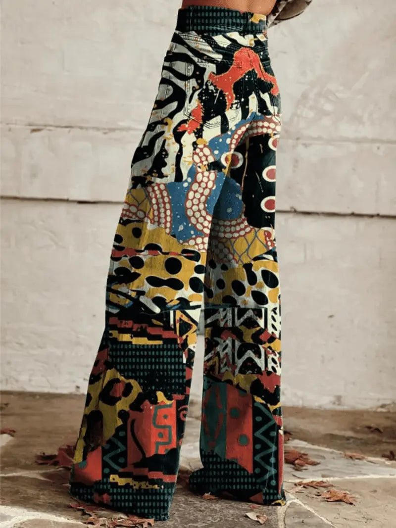 Kaleidoscope Dreams – Eklektisk Kunst Bredde-Jeans Motelys