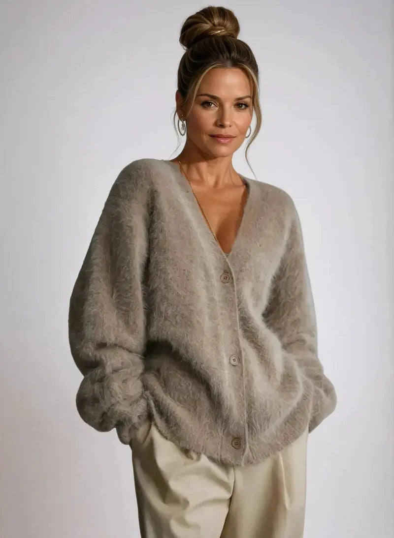 Aurora - Luksuriøs Cashmere-Cardigan med Myk Komfort Motelys
